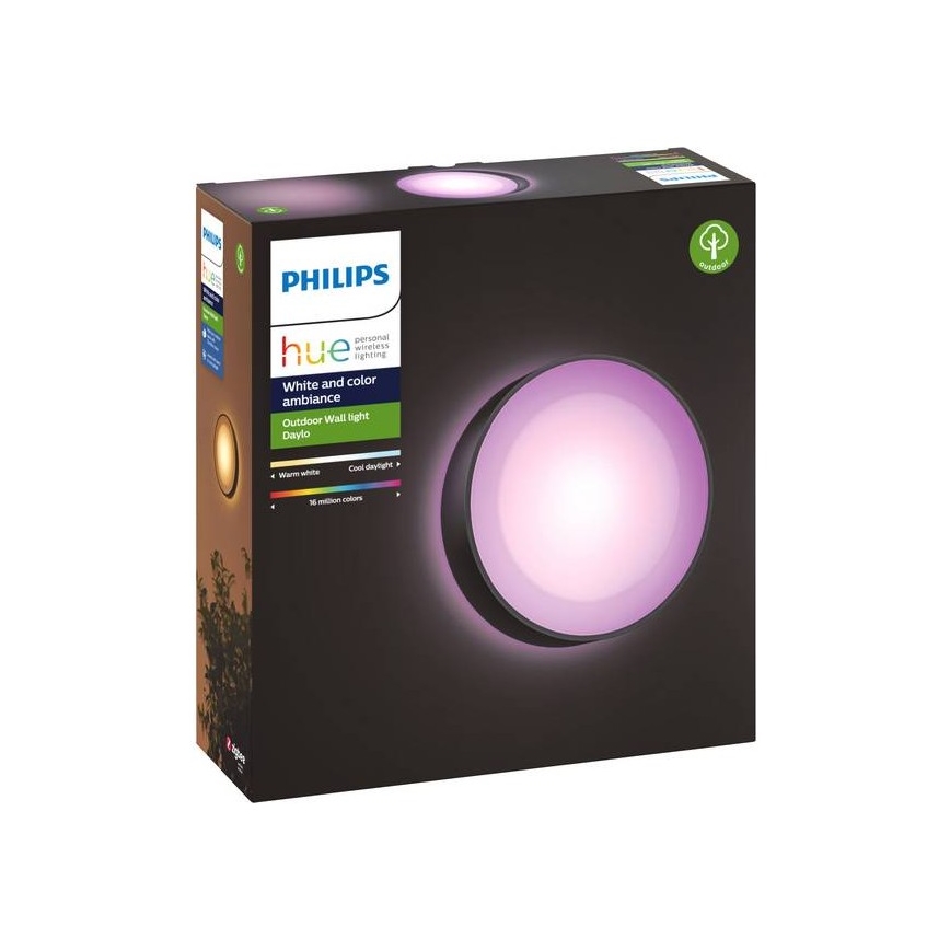 Philips - LED RGBW Dimbare wandlamp voor buiten Hue DAYLO LED/15W/230V 2000-6500K IP44