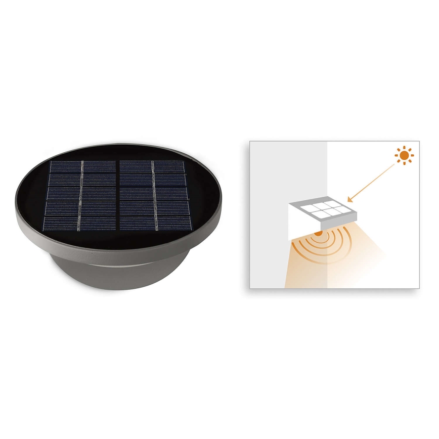 Philips 17808/87/16 - LED Solar lamp met een bewegings- en schemersensor MYGARDEN DUSK 1xLED/1W/3,7V 2200 mAh IP44