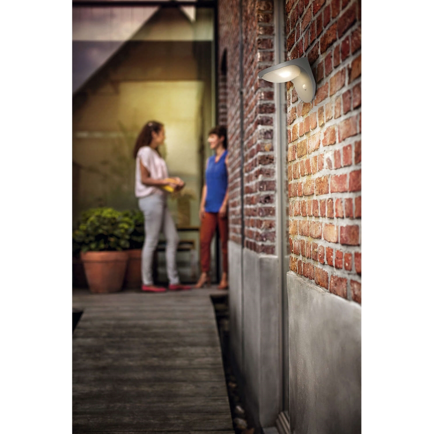 Philips 17808/87/16 - LED Solar lamp met een bewegings- en schemersensor MYGARDEN DUSK 1xLED/1W/3,7V 2200 mAh IP44