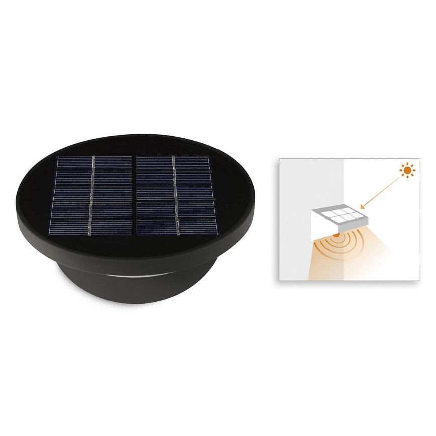 Philips 17808/93/16 - LED Solar tuinlamp met sensor DUSK 1xLED/1W/3,7V IP44