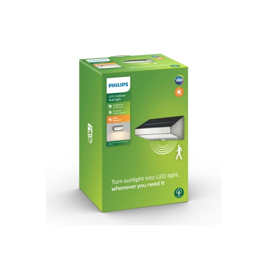 Philips 17811/47/16 - Solar LED verlichting met sensor MYGARDEN GREENHOUSE LED/15W IP44