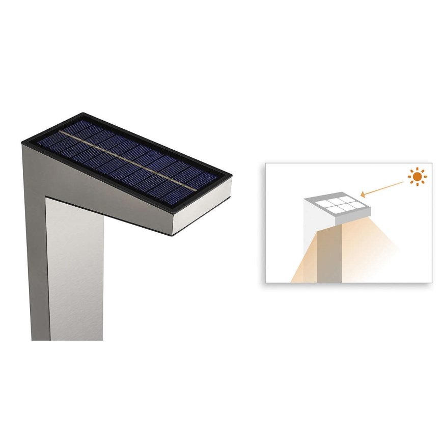 Philips 17812/47/16 - Solar LED verlichtingspaal MYGARDEN GREENHOUSE 1xLED/1,5W