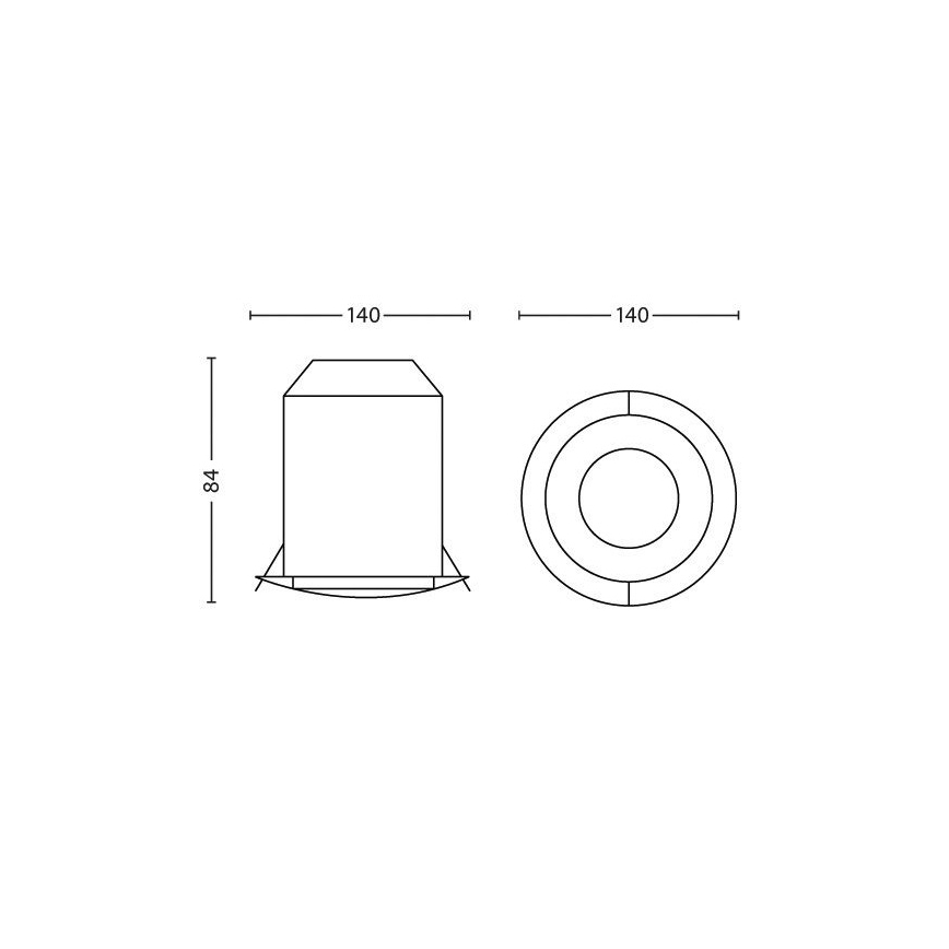 Philips - Dimbare inbouwspot Hue PHOENIX 1xLED/5W/230V