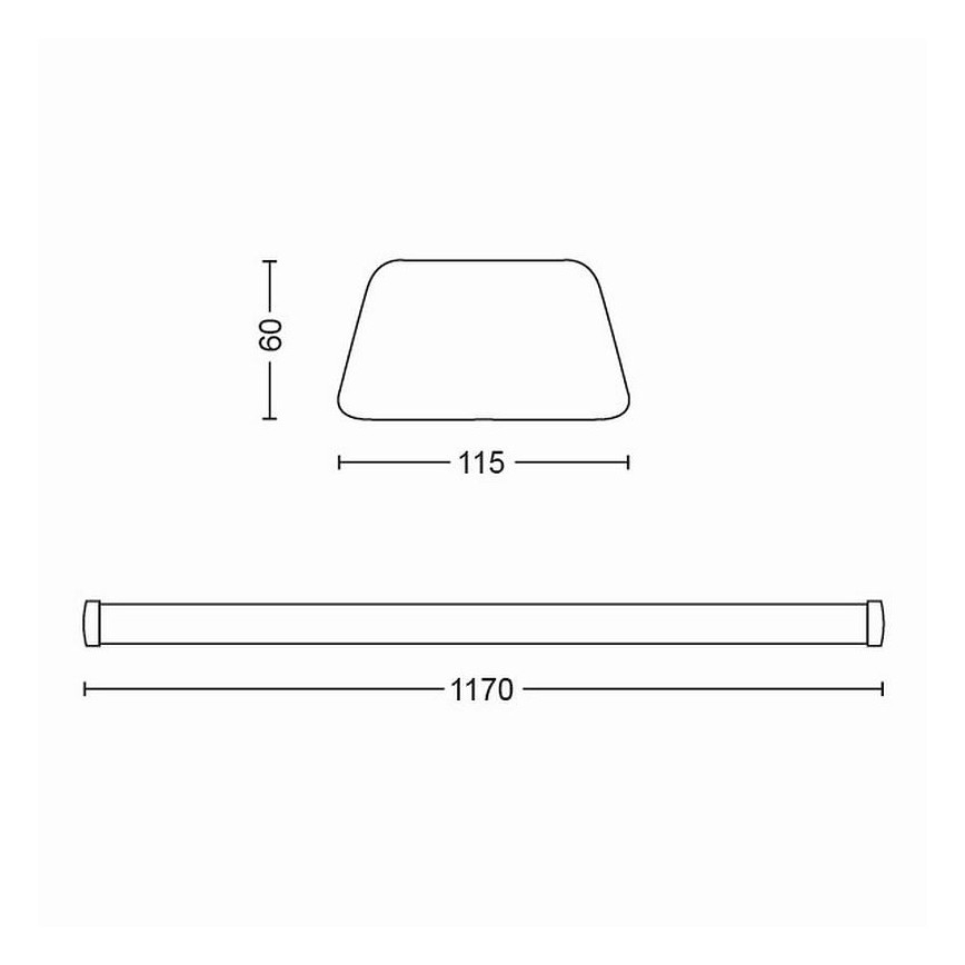 Philips 31245/31/P3 - LED Onderbouwverlichting keuken SOFTLINE LED/50W/230V 4000K