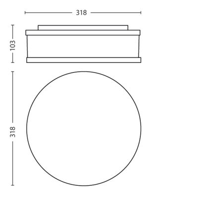 Philips - Badkamer plafondlamp 1xE27/20W/230V IP44