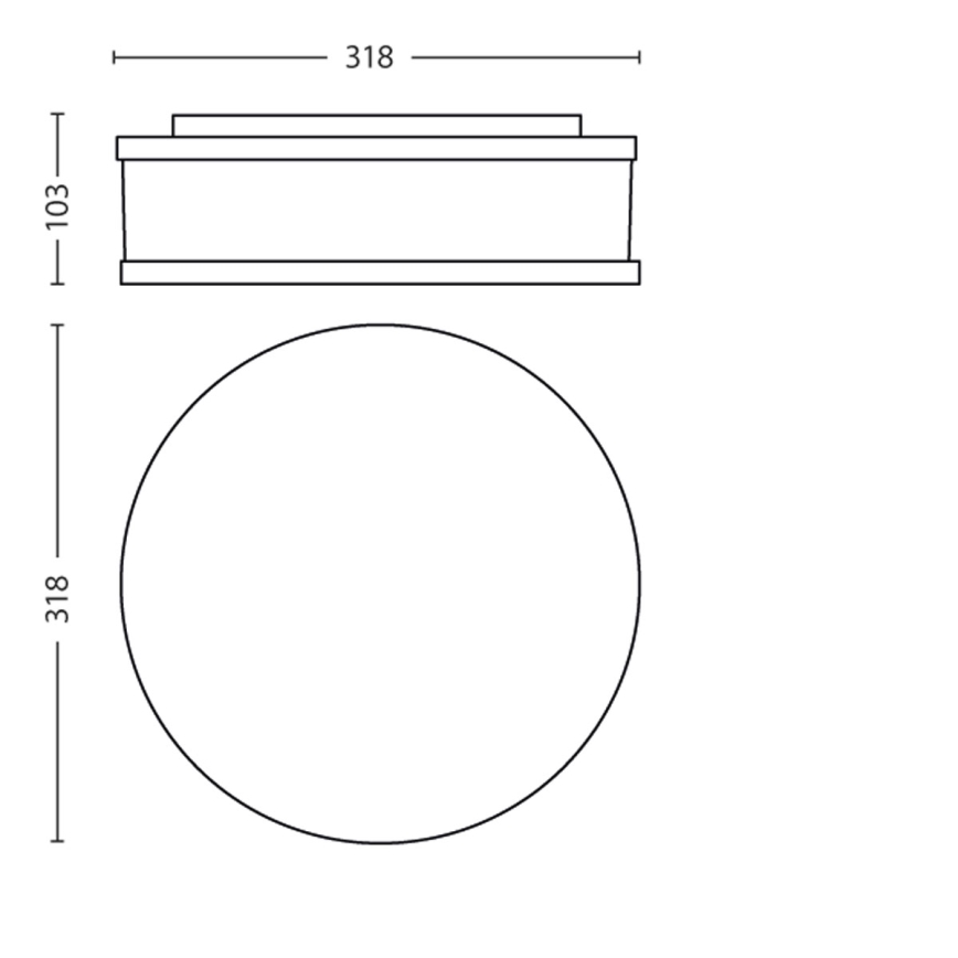 Philips - Badkamer plafondlamp 1xE27/20W/230V IP44