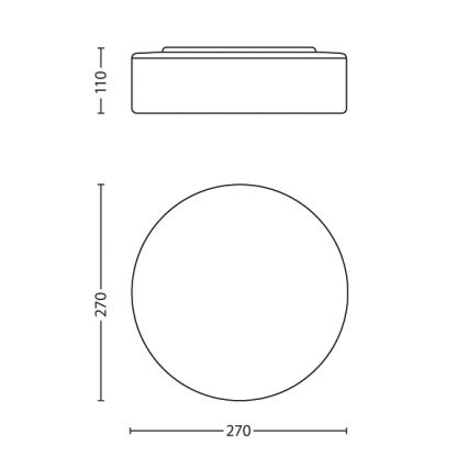 Philips 32081/31/16 - Badkamerlamp MYBATHROOM POOL 1xE27/20W/230V IP44