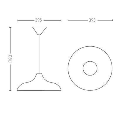 Philips 36032/30/E7 - Hanglamp MYLIVING DURHAM 1xE27/40W/230V