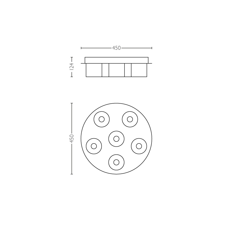 Philips 36446/11/P1 - Dimbare LED plafondlamp INSTYLE BYZANTIN 6xLED/5W/230V