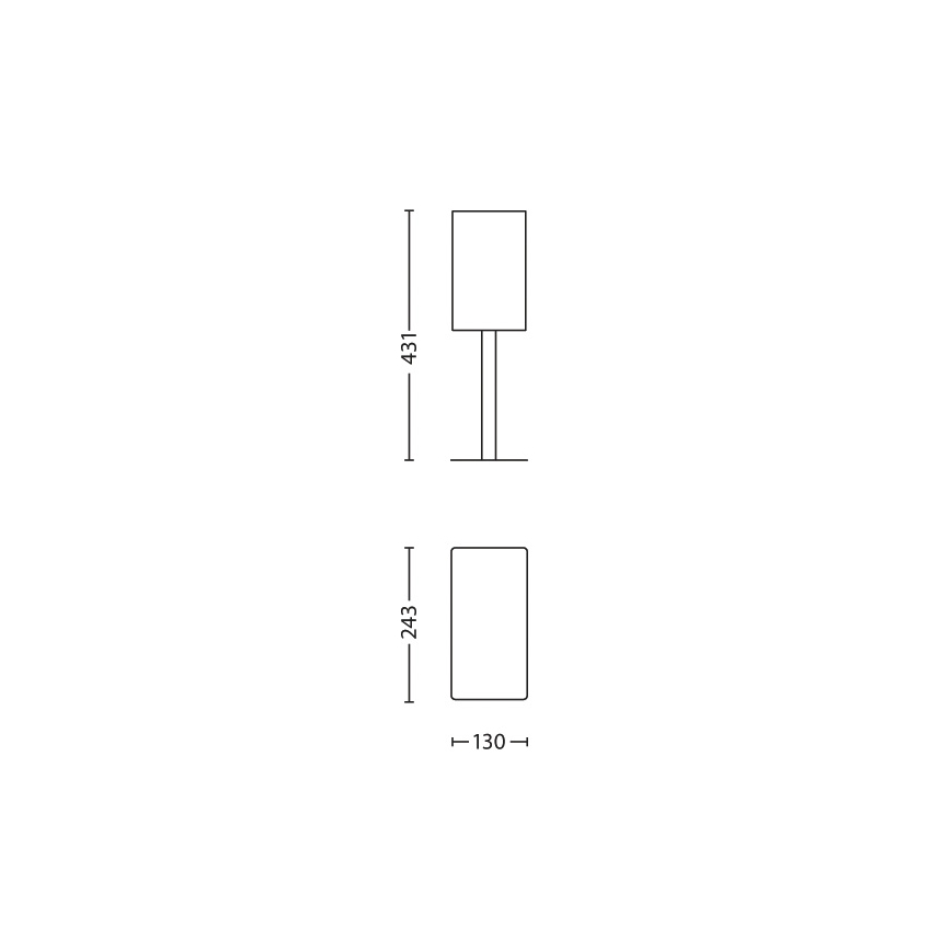 Philips 37269/17/16 - Tafellamp INSTYLE CANO 1xE27/60W/230V