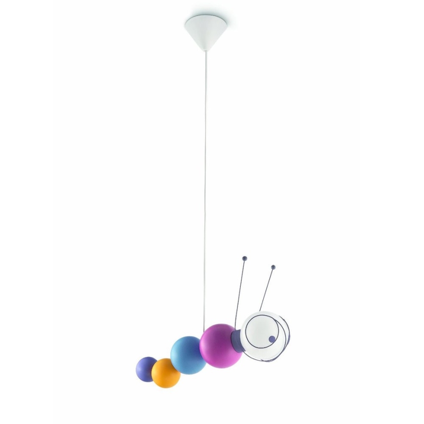 Philips 40093/55/16 - Hanglamp kinderkamer MYKIDSROOM RUBY 1xE27/20W/230V