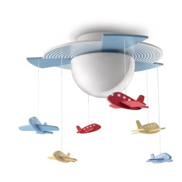 Philips 40153/55/16 - Plafondverlichting voor kinderen MYKIDSROOM AVIGO E27/15W/230V