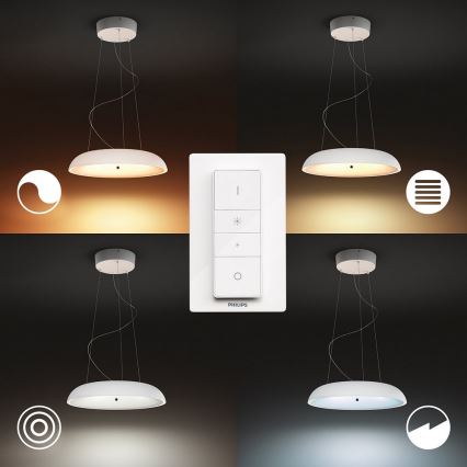 Philips - Dimbare LED Hanglamp aan een koord Hue AMAZE LED/39W/230V + afstandsbediening