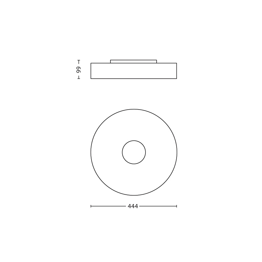 Philips 40340/48/16 - Plafonnière MYLIVING FAIR 1x2GX13/60W/230V