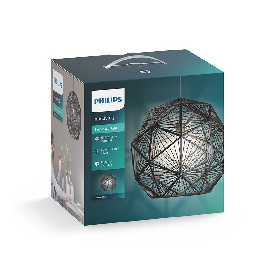 Philips 40887/30/PN - Hanglamp MYLIVING MOHAIR 1xE27/60W/230V