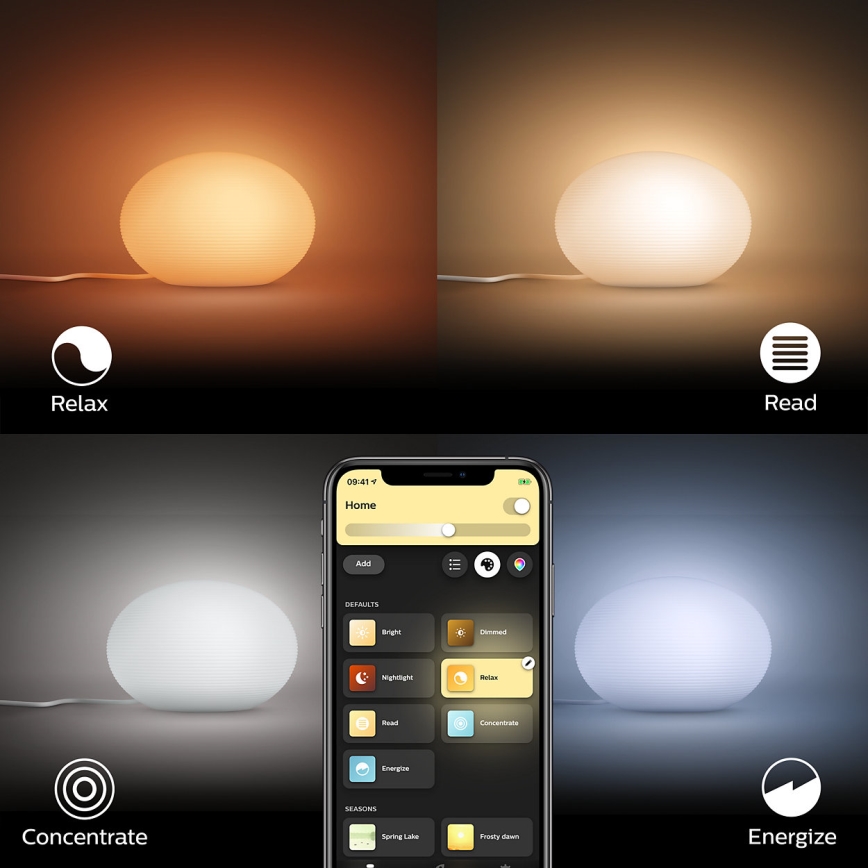 Philips - LED RGB Dimbare bureaulamp Hue FLOURISH White And Color Ambiance 1xE27/9,5W/230V