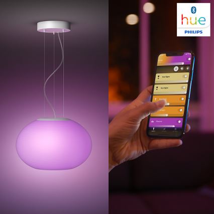 Philips - LED RGBW dimbare hanglamp aan kabel Hue FLOURISH LED/39W/230V