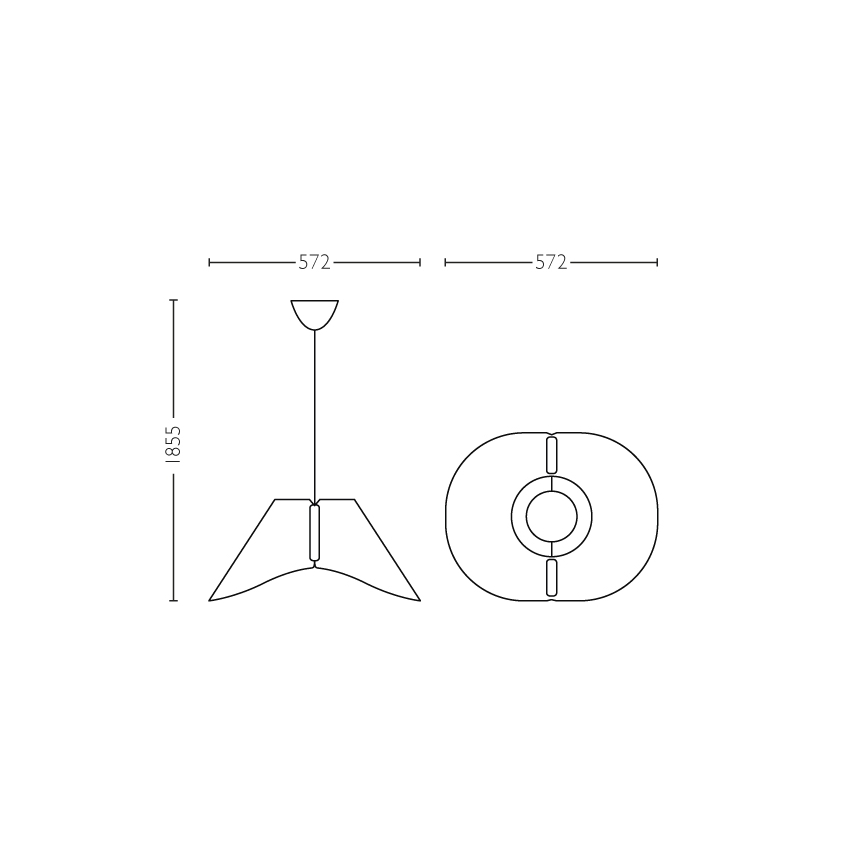 Philips 40950/31/PN - Plafond hanglamp E27/60W/230V