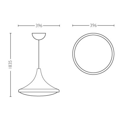 Philips - Hanglamp 1xE27/60W/230V