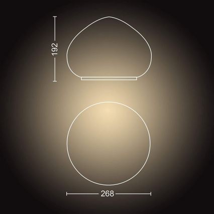 Philips - LED dimbare lamp Hue WELLNER 1xE27/8,5W/230V + afstandsbediening