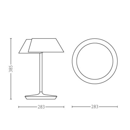 Philips 49023/31/P1 - LED Tafellamp INSTYLE NONAGON 1x LED / 7W / 230V dimbaar