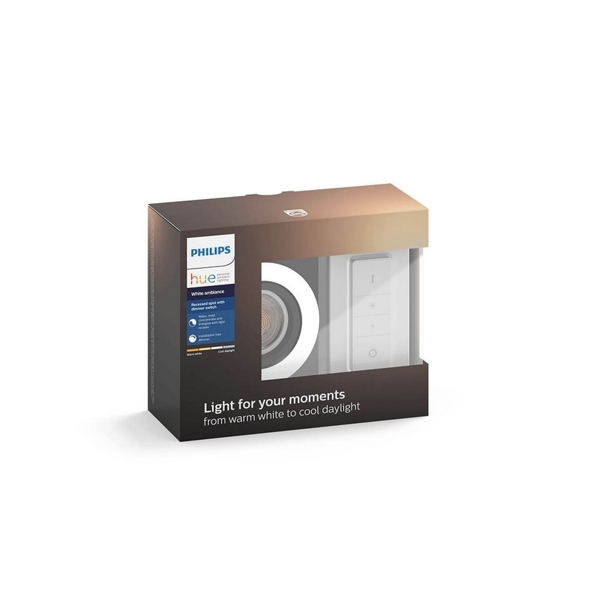 Philips - LED dimbare lamp Hue MILLISKIN 1xGU10/5,5W/230V + afstandsbediening