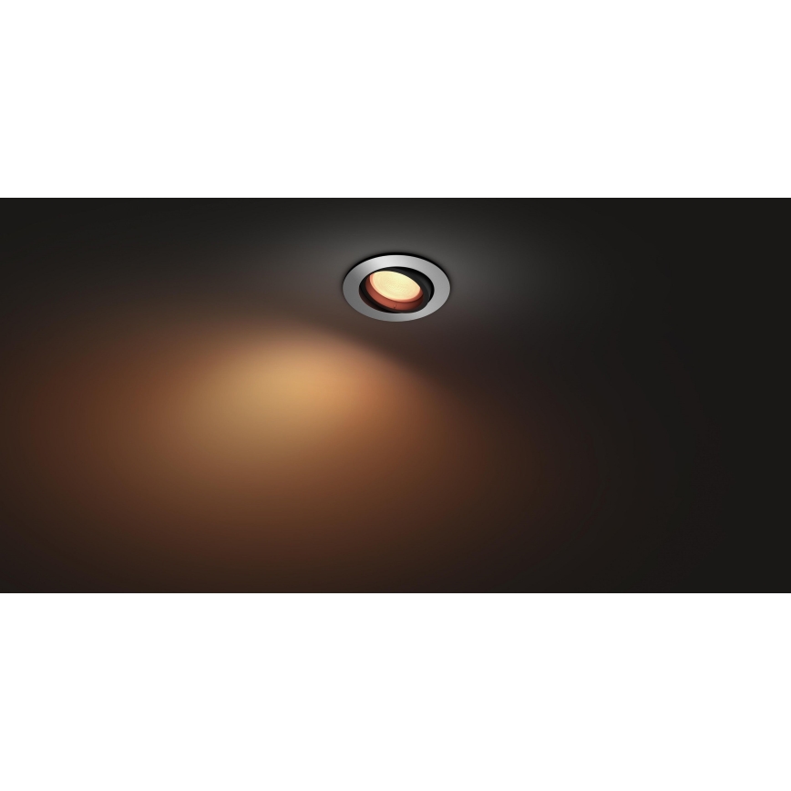 Philips - LED RGB Inbouwverlichting Hue CENTURA 1xGU10/5,7W/230V