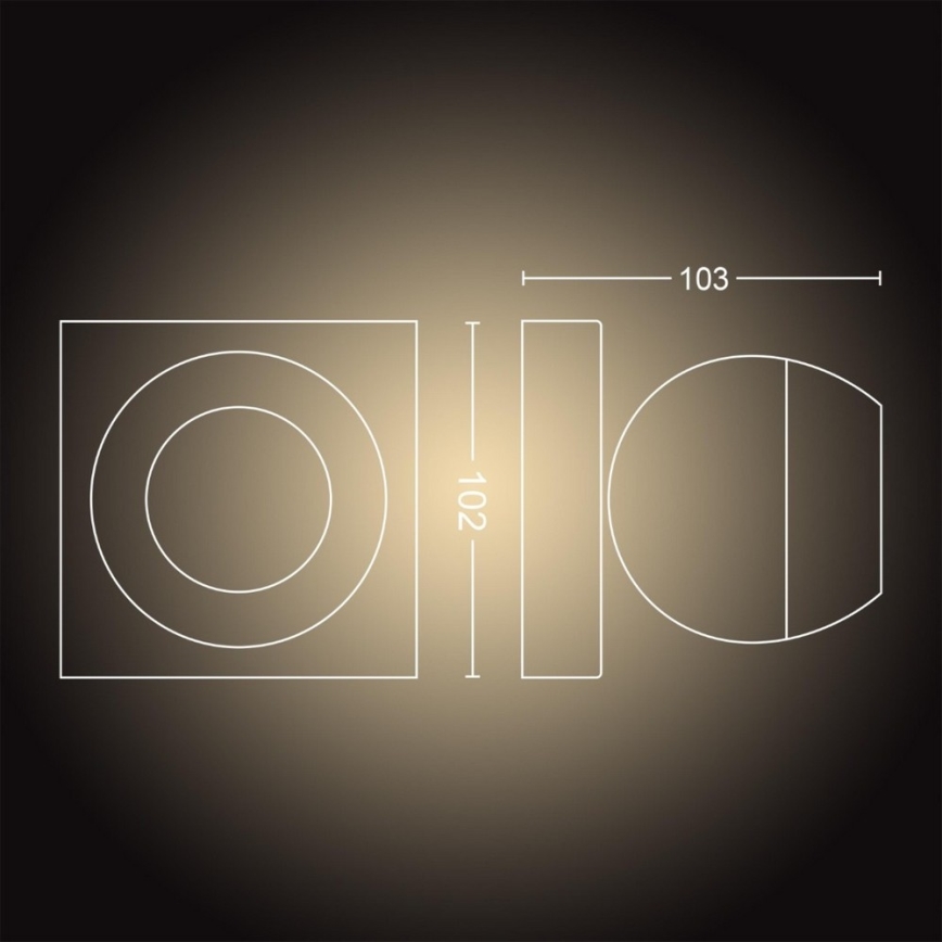 Philips - LED Spot dimbaar Hue BUCKRAM 1xGU10/5W/230V