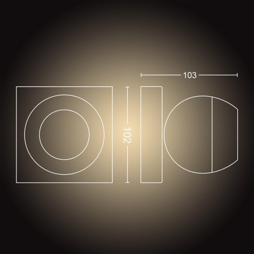 Philips - LED Spot dimbaar Hue BUCKRAM 1xGU10/5W/230V