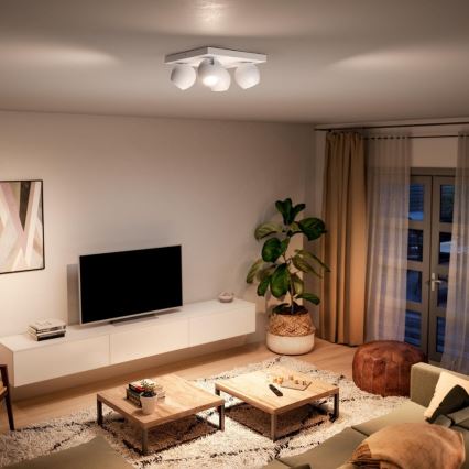 Philips - LED dimbare spot Hue BUCKRAM 4xGU10/5W/230V + afstandsbediening