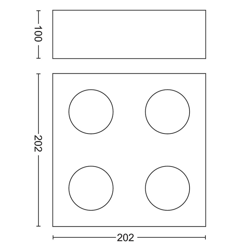 Philips - Dimbare LED Spot 4xLED/4,5W/230V