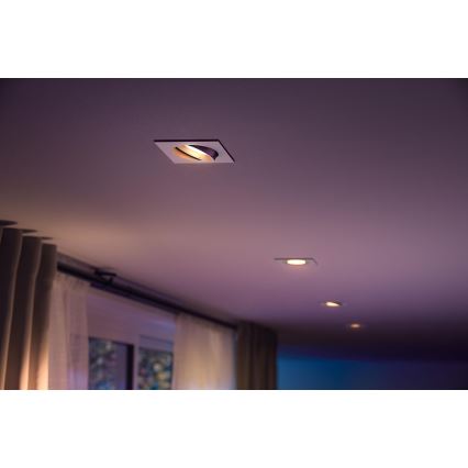 Philips - LED RGB Dimbare hangende plafondverlichting Hue CENTURA 1xGU10/5,7W/230V