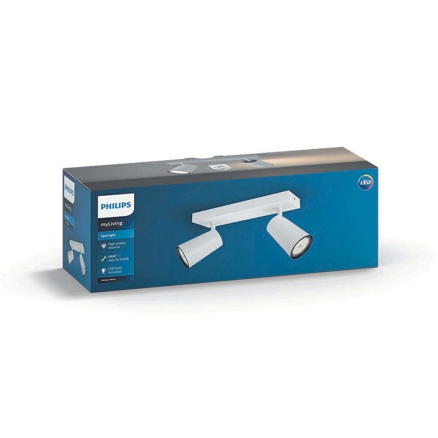 Philips 50572/31/PN - LED Spot MYLIVING PAISLEY 2xGU10/5,5W/230V
