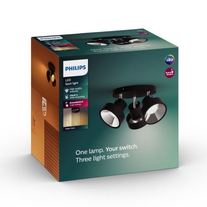 Philips 50603/30/P0 - Dimbare LED Spot BUKKO 3xLED/4,3W/230V