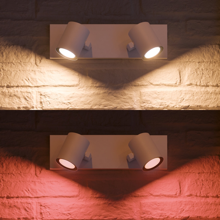 Philips - LED RGBW Dimbare spot Hue ARGENA 2xGU10/5,7W/230V