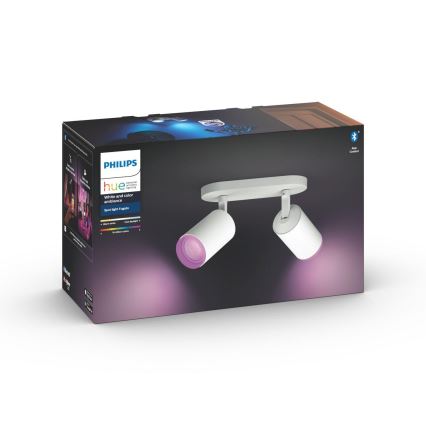 Philips - LED RGBW Dimbare spot Hue FUGATO 2xGU10/5,7W/230V