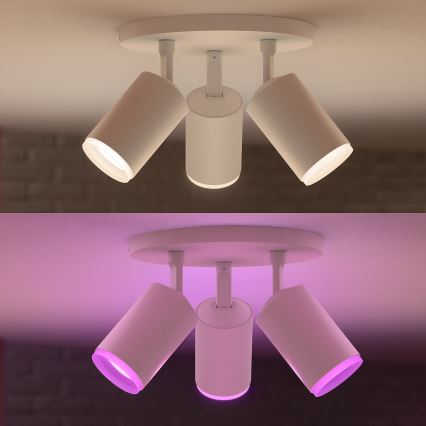 Philips - LED RGBW Dimbare spot Hue FUGATO 3xGU10/5,7W/230V