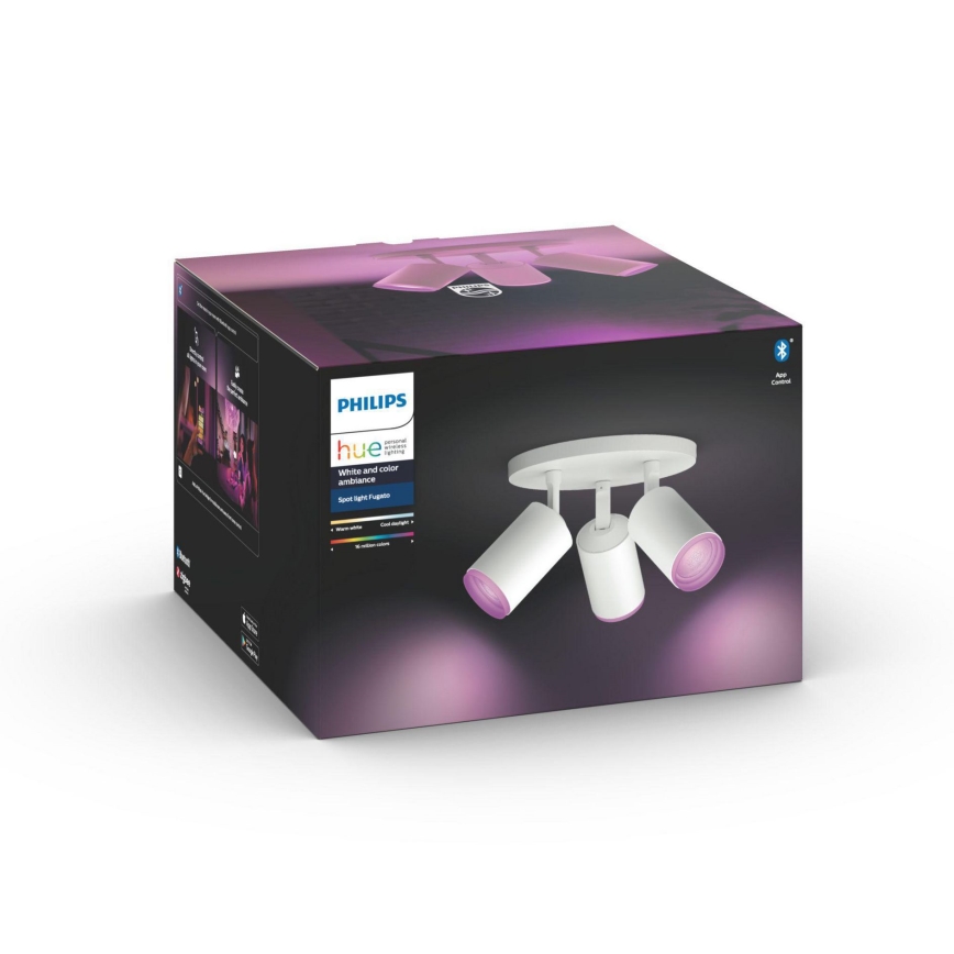 Philips - LED RGBW Dimbare spot Hue FUGATO 3xGU10/5,7W/230V