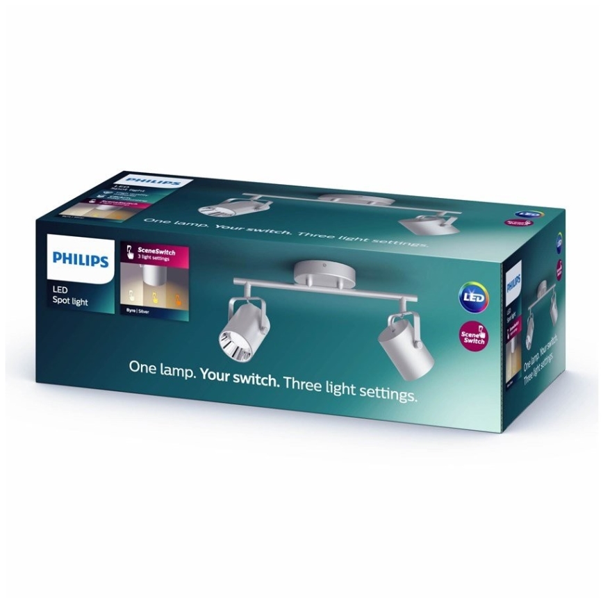 Philips 50662/14/P0 - LED spot BYRE 2xLED/4,3W/230V 2200/2500/2700K