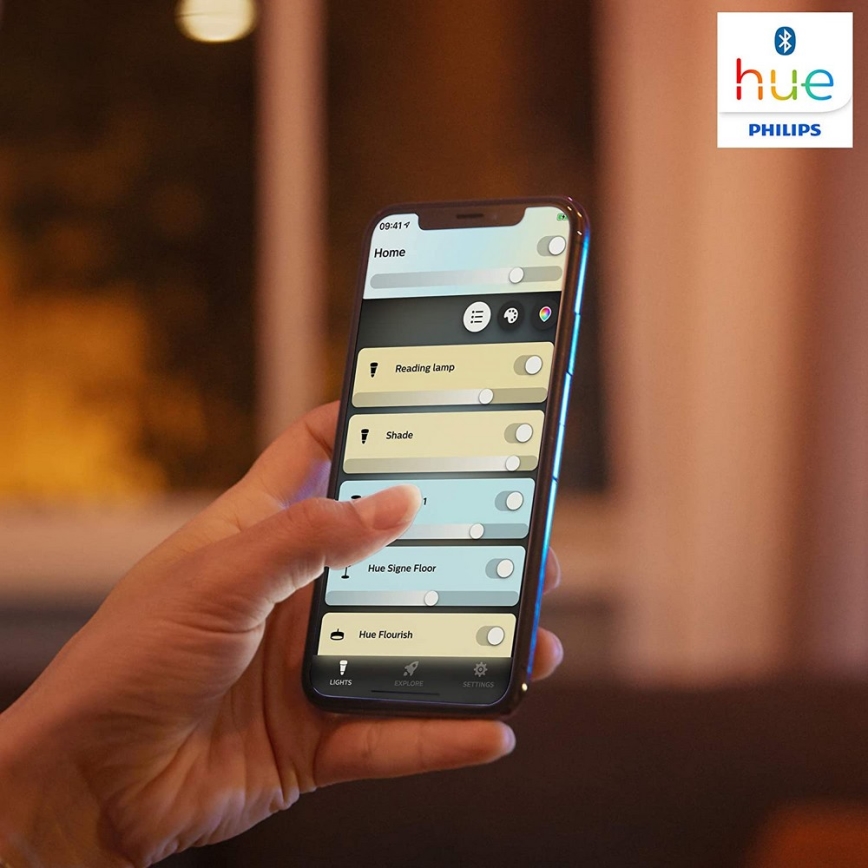 Philips - LED dimbare lamp Hue RUNNER 1xGU10/5W/230V + afstandsbediening