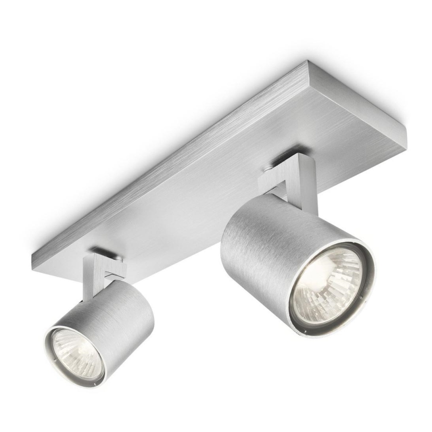 Philips 53092/48/16 - Spot RUNNER zilver 2xGU10/35W/230V