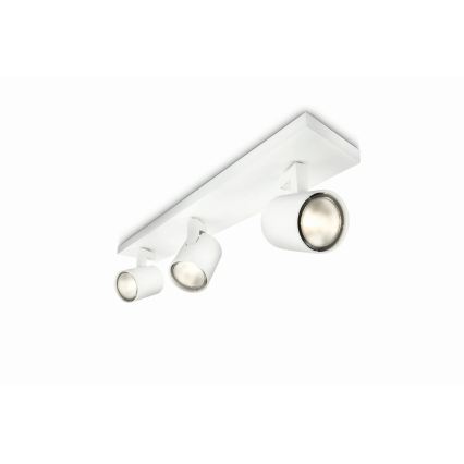 Philips - Plafondspot RUNNER 3xGU10/20W/230V
