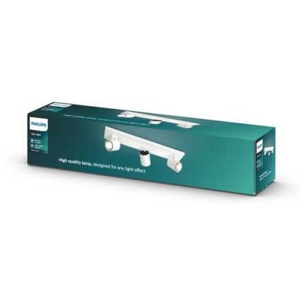 Philips - Plafondspot RUNNER 3xGU10/20W/230V