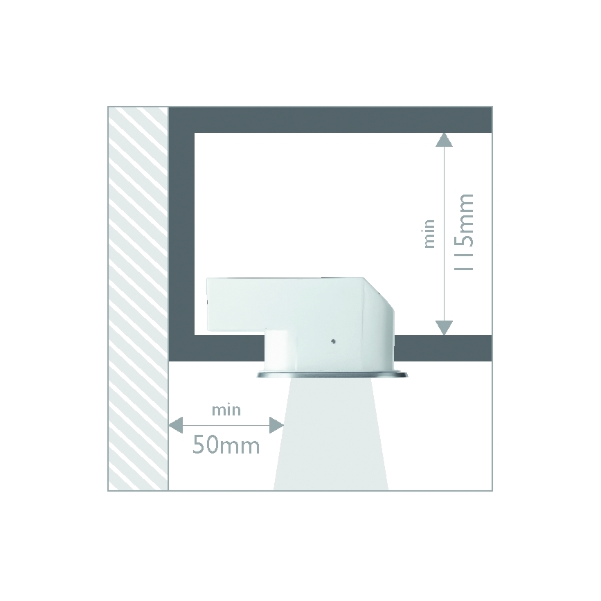 Philips 57955/48/16 - Badkamer inbouwspot MYLIVING HUDDLE 1x E27 / 12W