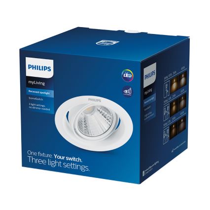 Philips 59554/31/E0 - LED Inbouwverlichting POMERON 1xLED/3W/230V 2700K