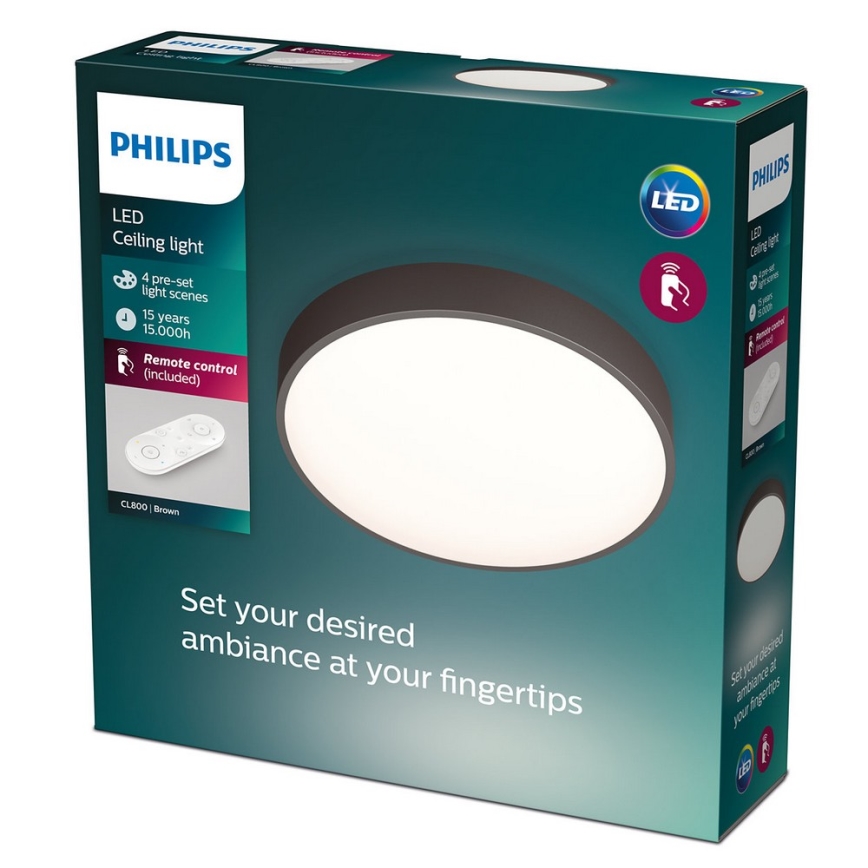 Philips - Dimbare LED-plafondlamp LED/28W/230V + afstandsbediening
