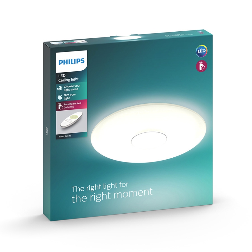 Philips - LED dimbare plafondlamp LED/30W/230V + afstandsbediening
