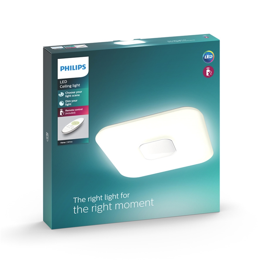 Philips - LED dimbare plafondlamp LED/75W/230V + afstandsbediening