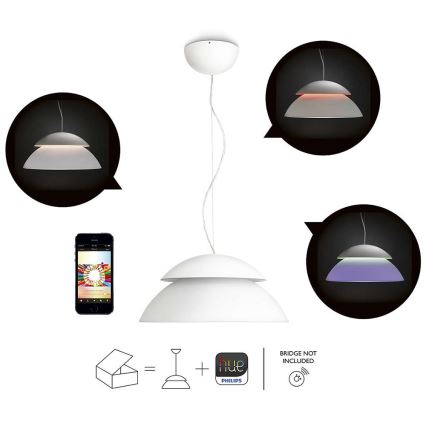 Philips - Dimbare hanglamp Hue BEYOND 4xLED/4,5W/230V/RGB