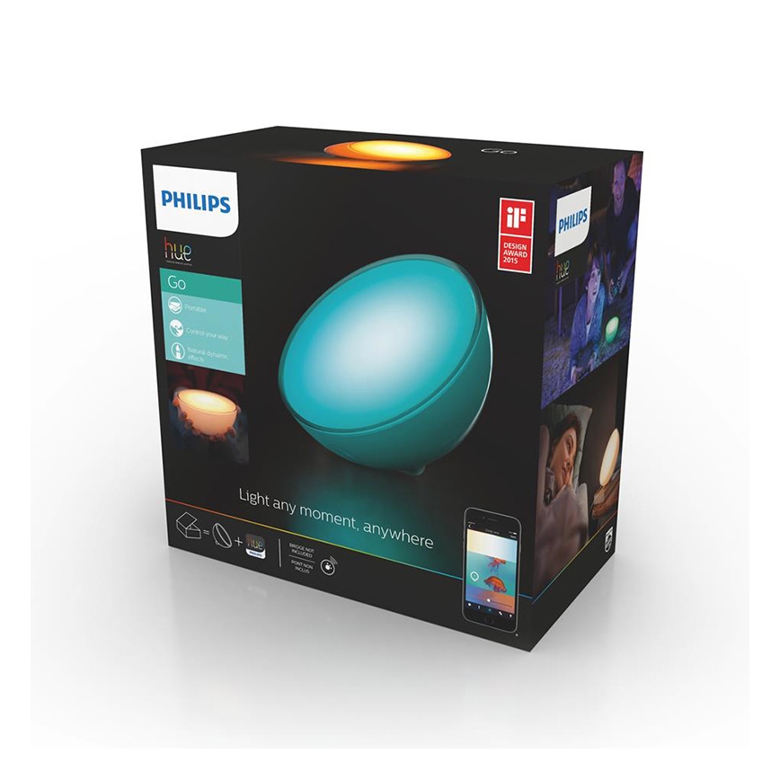 Philips - Dimbare Tafel Lamp Hue GO 1xLED/6W/RGB